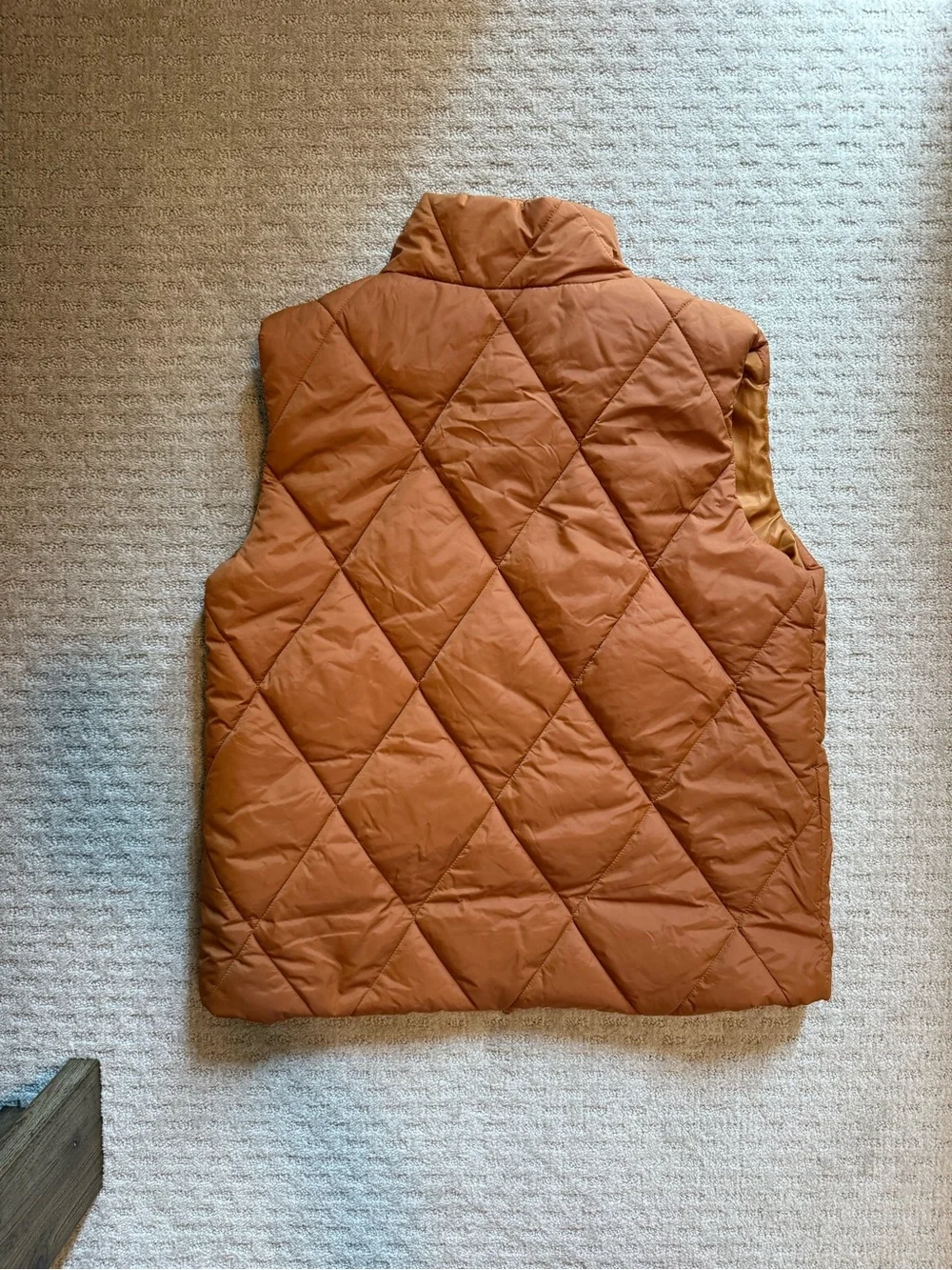 Quilted Brown Puffer Vest - Lightweight Insulated Vest